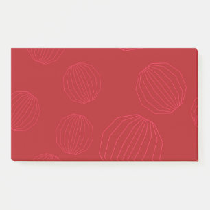 Simple, modern, flowing Christmas ornaments Post-it Notes
