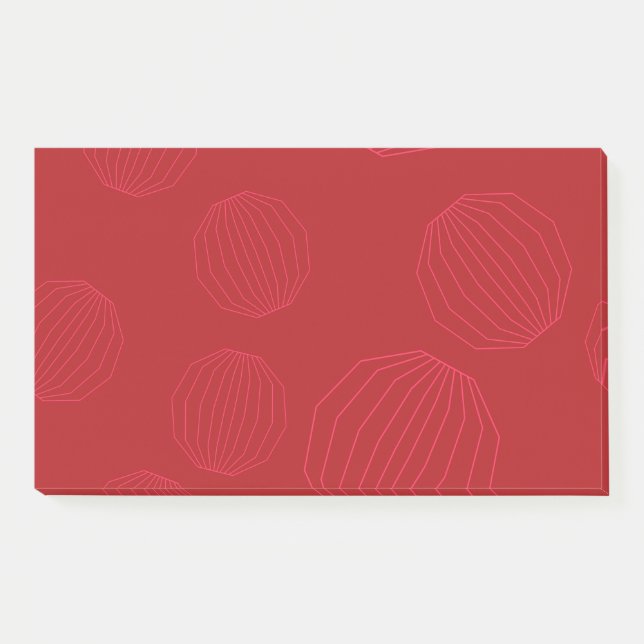 Simple, modern, flowing Christmas ornaments Post-it Notes (Front)