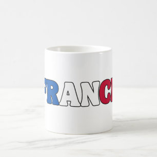 Simple Modern France National Flag Apparel Coffee Mug