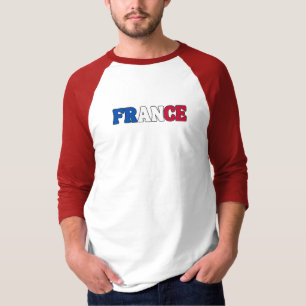 Simple Modern France National Flag Apparel T-Shirt
