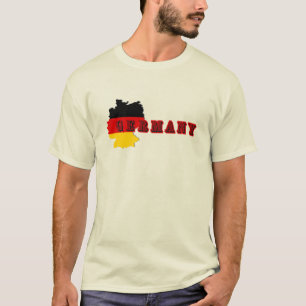 Simple Modern Germania Germany Art Letter Souvenir T-Shirt