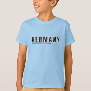 Simple Modern Germania Germany Art Letter Souvenir T-Shirt