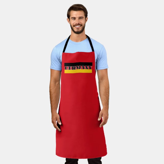 Simple Modern Germany german flag  Souvenir Apron (Worn)