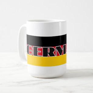 Simple Modern Germany german flag  Souvenir Coffee Mug