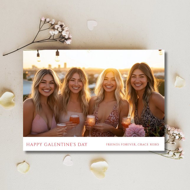 Simple Modern Girly Greeting Cards For Galentines (Creator Uploaded)