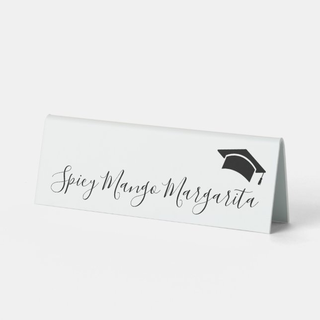 Simple Modern Graduate Custom Drink (Front)