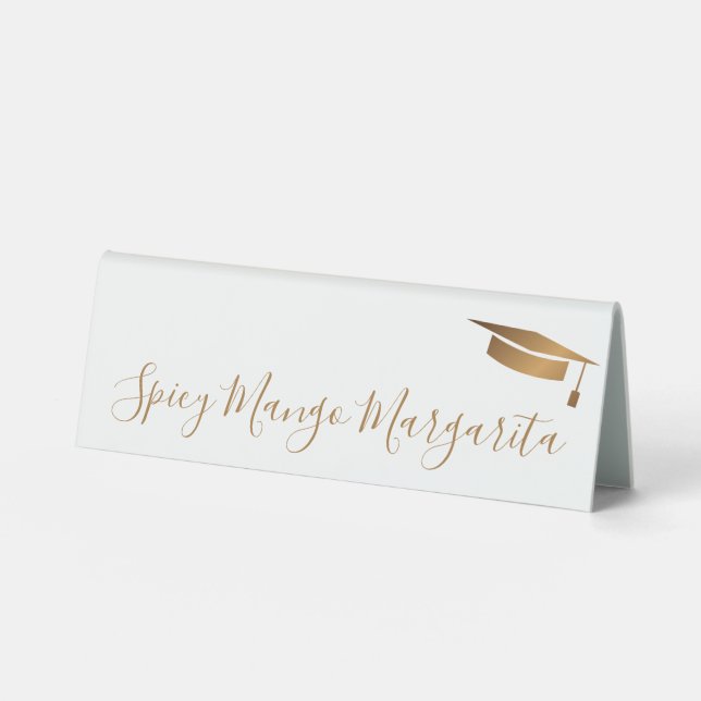 Simple Modern Graduate Custom Drink (Front)