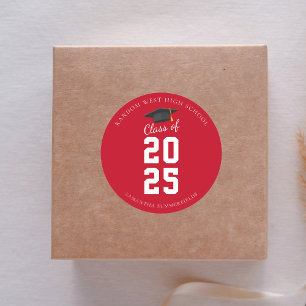 Simple Modern Graduation 2026 Grad Party Classic Round Sticker