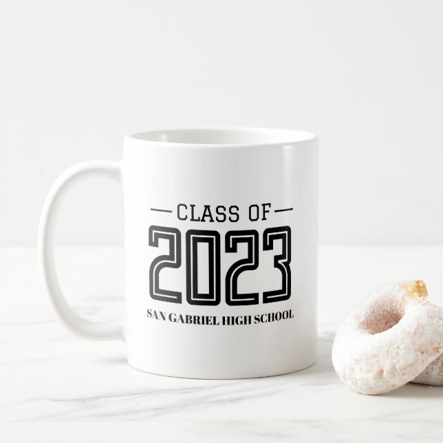 Simple Modern Graduation Coffee Mug (With Donut)