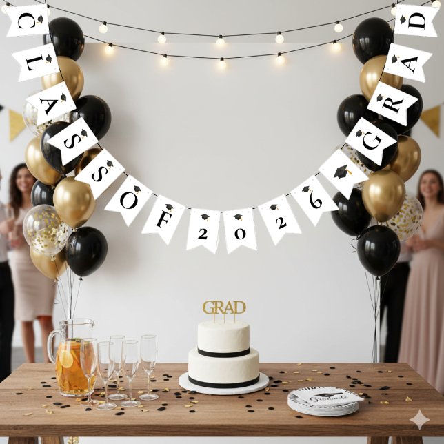 Simple Modern Graduation Party Bunting (Creator Uploaded)