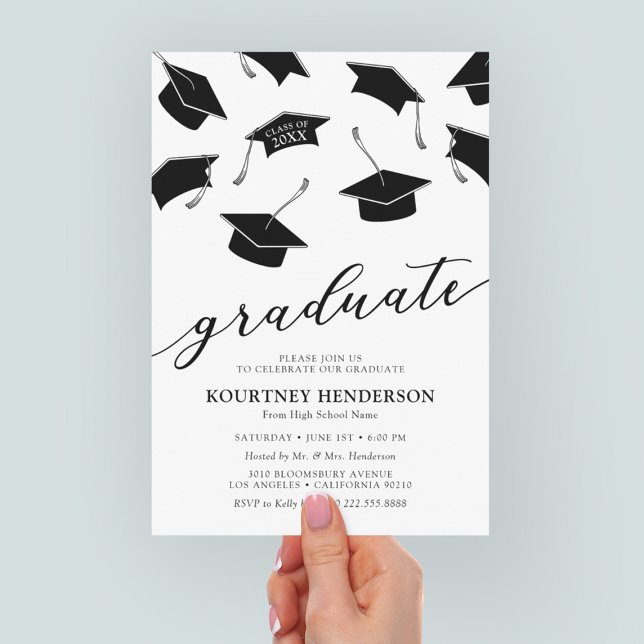 Simple Modern Graduation Party Invitations (Creator Uploaded)