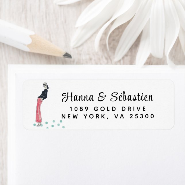 Simple Modern Hand Sketched Script Return Address Label (Insitu)