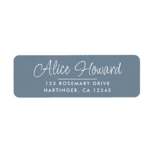 Simple Modern Hand Sketched Script Return Address Label