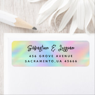 Simple Modern Hand Sketched Script Return Address  Label