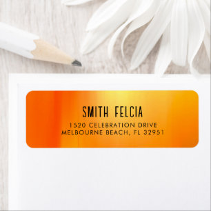 Simple Modern Hand Sketched Script Return Address  Return Address Label