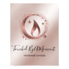 Simple Modern Handmade Honey Candle  Business Card