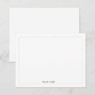 Simple Modern Handwriting Personalised Stationery Card