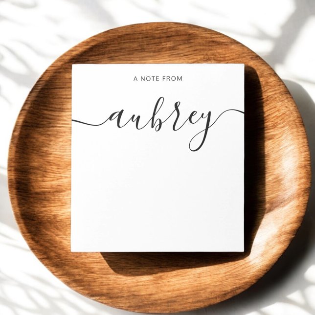Simple Modern Handwritten Calligraphy Notepad (Creator Uploaded)