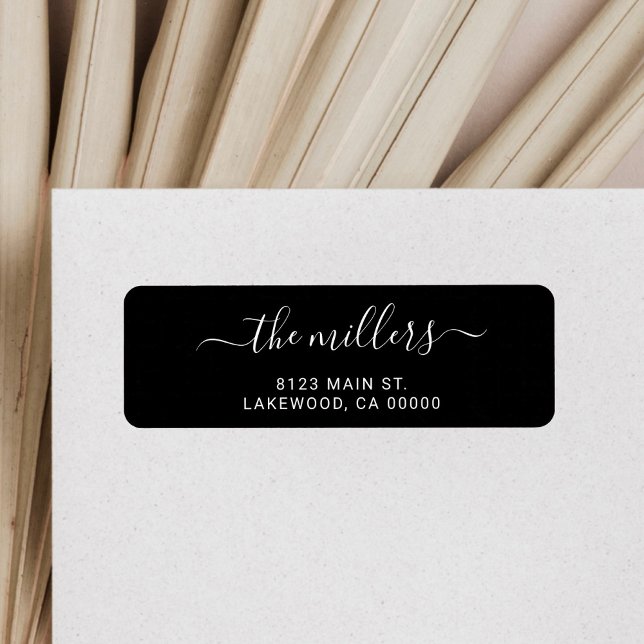 Simple Modern Handwritten Family Return Address Label (Creator Uploaded)