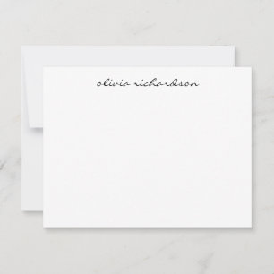 Simple Modern Handwritten Script Elegant Chic Card