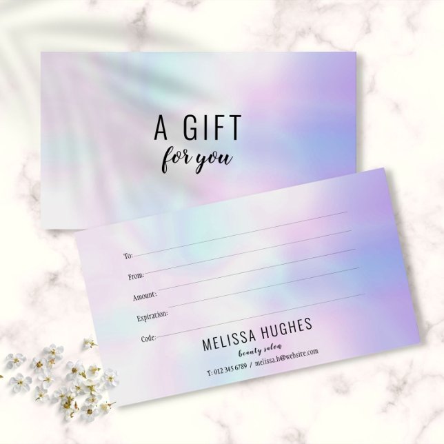 Simple Modern Holographic Gift Certificate (Simple Modern Holographic Gift Certificate)
