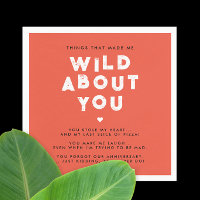 Simple Modern I Love You Red And White Typography