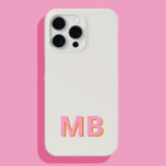 Simple Modern Initial Monogram iPhone 15 Pro Max Case<br><div class="desc">Simple Modern Initial Monogram Phone Case. Create your own personalised iPhone Case with custom initial name.</div>