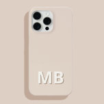 Simple Modern Initial Monogram iPhone 15 Pro Max Case<br><div class="desc">Simple Modern Initial Monogram Phone Case. Create your own personalised iPhone Case with custom initial name.</div>
