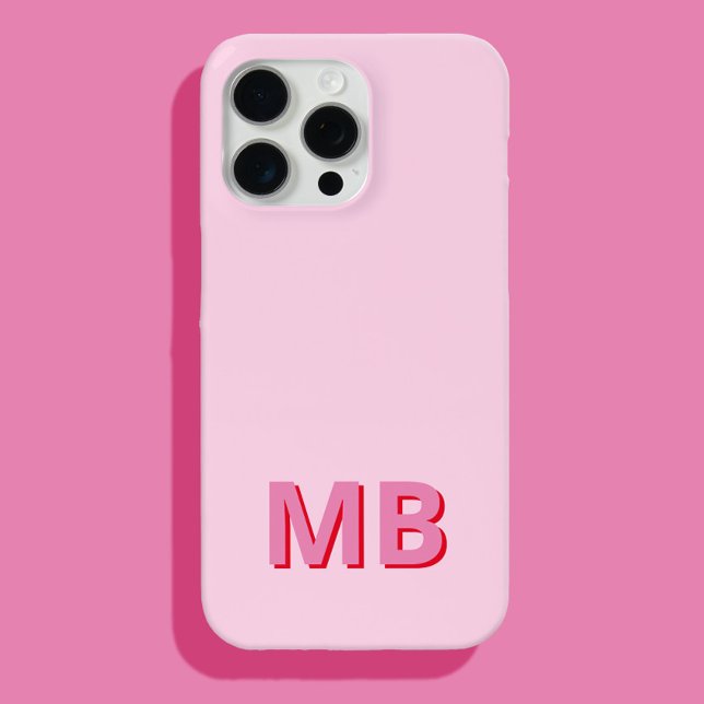 Simple Modern Initial Monogram Case-Mate iPhone Case (Creator Uploaded)