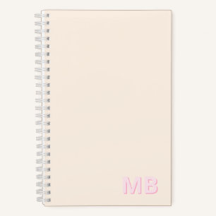 Simple Modern Initial Monogram Notebook