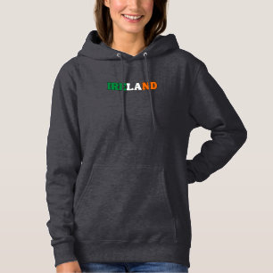 Simple Modern Ireland National Flag Apparel Hoodie