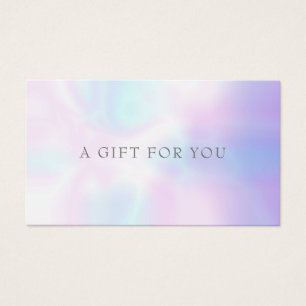 Simple Modern Iridescent Gift Certificate