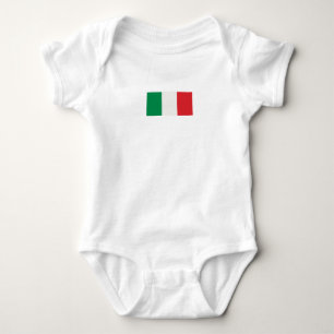 Simple Modern Italy National Flag Apparel Baby Bodysuit