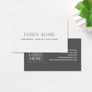 Simple Modern Jewellery Designer Logo Business Car