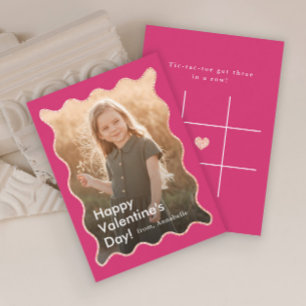 Simple Modern Kids Photo Classroom Valentine's Card