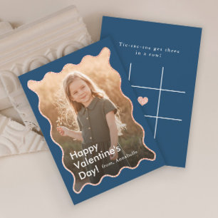 Simple Modern Kids Photo Classroom Valentine's Card