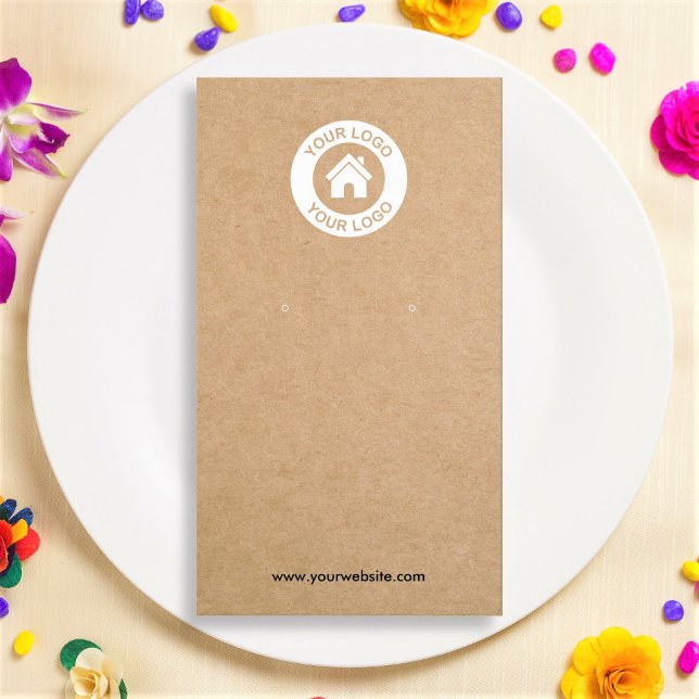 Simple Modern Kraft Earring Jewellery Display Card (Creator Uploaded)