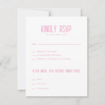 Simple Modern Light Elegant Pink Wedding