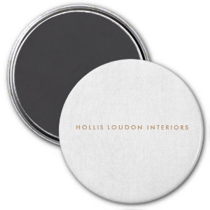 Simple Modern Light Grey Linen "look" Magnet