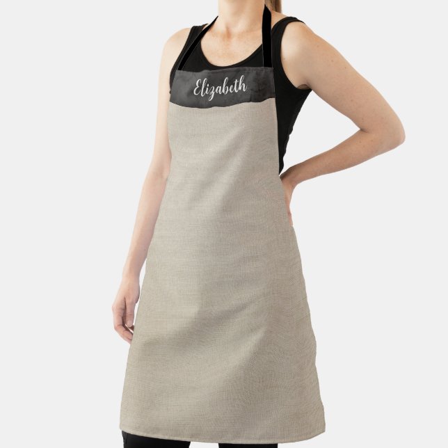 Simple Modern Linen Apron (Insitu)