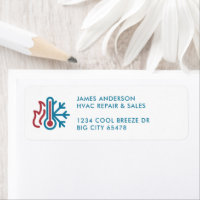 Simple Modern Logo AC Heat Professional HVAC