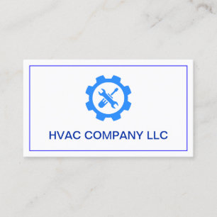 Simple Modern Logo, Professional Repair AC HVAC Business Card