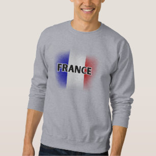 Simple Modern Love France Flag Paris Souvenir Sweatshirt