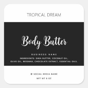 Simple modern luxury typography black label