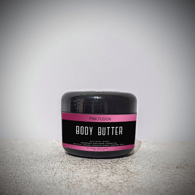 Simple modern luxury typography black pink label (Creator Uploaded)