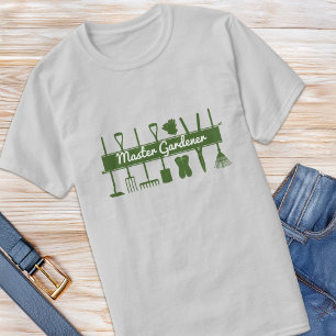 Simple Modern Master Gardener Custom T-Shirt