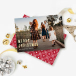 Simple Modern Merry Christmas Family Photo Foil Holiday Card<br><div class="desc">Share the joy of the season with our minimalist Foil Holiday Card. Featuring a timeless typewriter font for your family name and "Merry Christmas" in bold gold foil sans-serif typeface,  it's the perfect canvas for your family name and cherished photo. Wishing you a Christmas filled with love and laughter!</div>