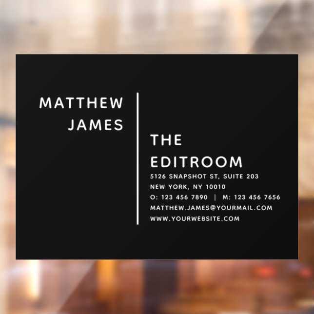 Simple Modern Minimal Black White Business (Sheet 2)