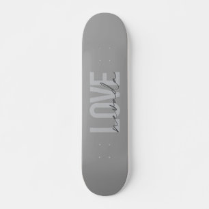 Simple, modern, minimal, cool design Love Nevada Skateboard