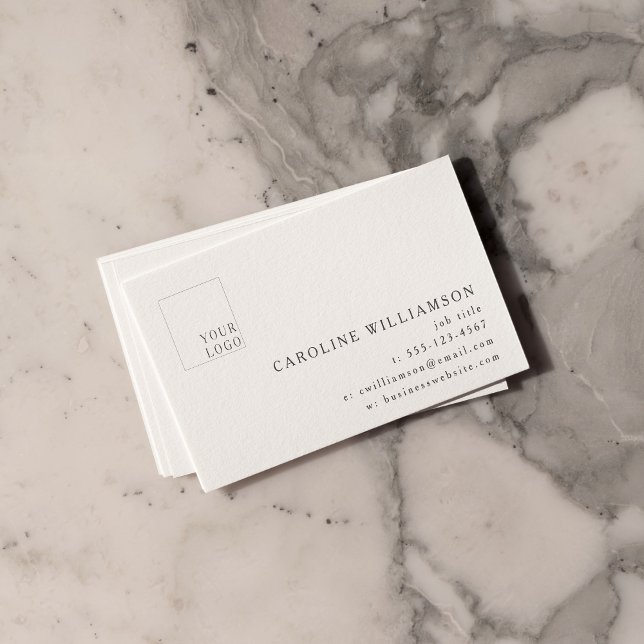 Simple Modern Minimal Elegant Professional Logo  Business Card (Creator Uploaded)